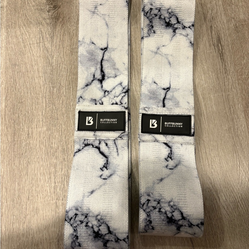 NWOT BUFFBUNNY Fitness Bands: set of 2 different resistances - Marble
